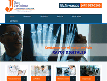 Tablet Screenshot of laboratoriosanjeronimo.com